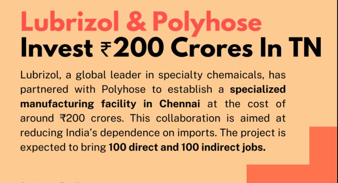 Lubrizol and Poly hose Sign a ₹200 Crore Medical Manufacturing Facility Agreement