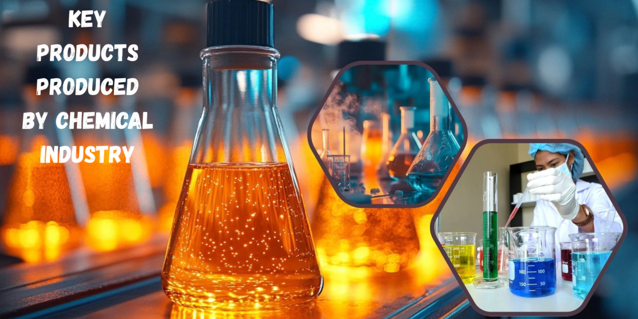 What are the key products produced by the chemical industry?