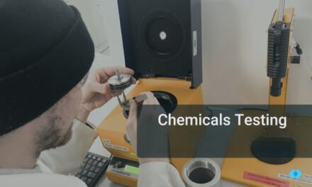 How are industrial chemicals tested for quality and performance?