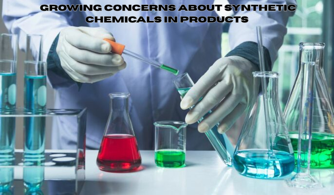 How do consumer chemical companies respond to growing concerns about synthetic chemicals in products?