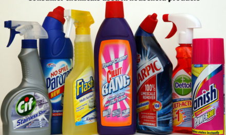 What are the most popular types of consumer chemicals used in household products?
