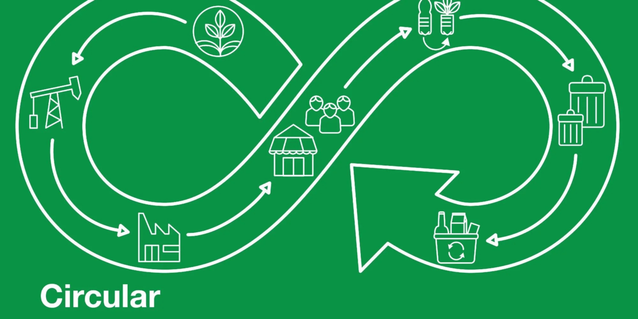 How can the chemical industry transition to a circular economy using green chemicals?