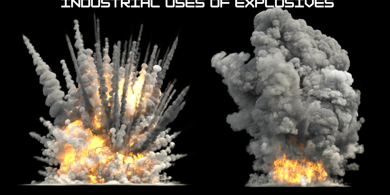  What are the main industrial uses of explosives?