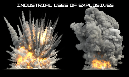 What are the main industrial uses of explosives?
