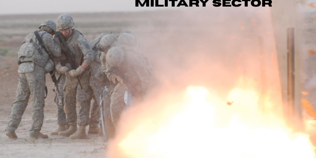  What is the role of explosives in the military sector?