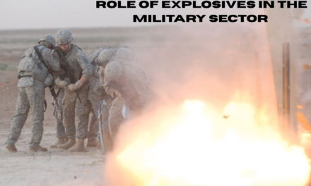 What is the role of explosives in the military sector?