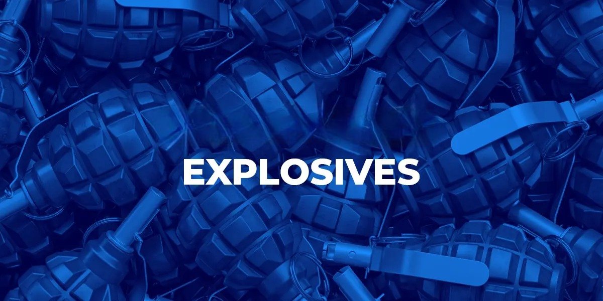 What international regulations govern the production and use of explosives?