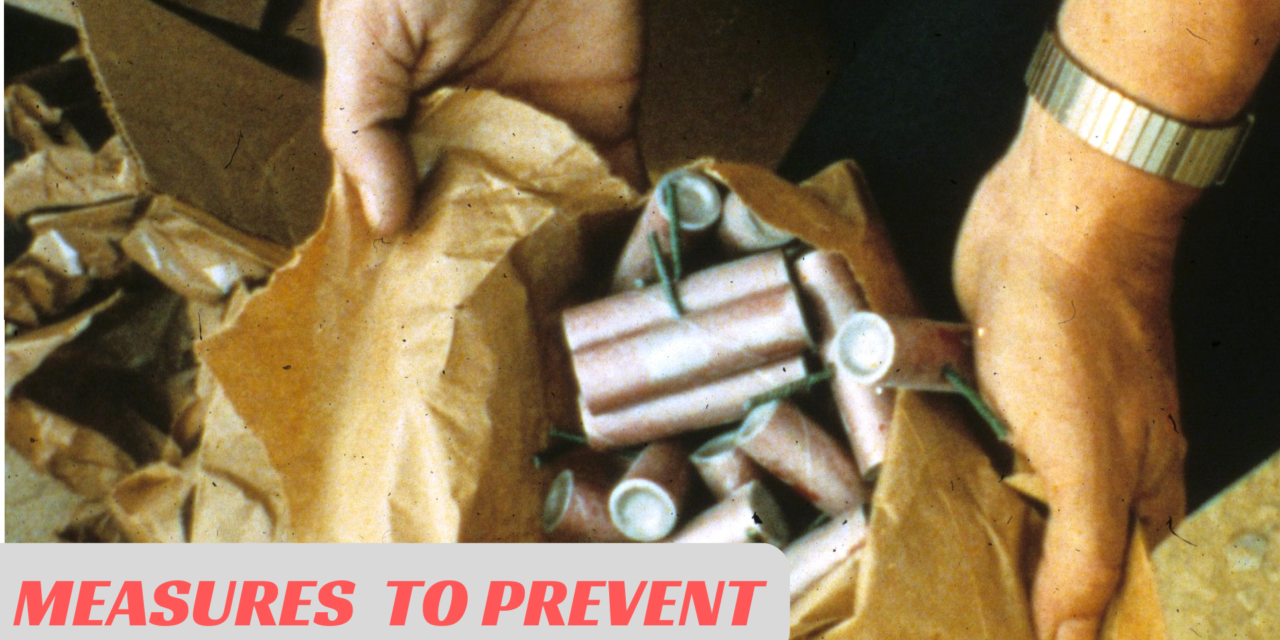 What measures are in place to prevent the misuse of explosives?