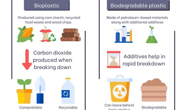 How are biodegradable and bio-based plastics different from conventional plastics?