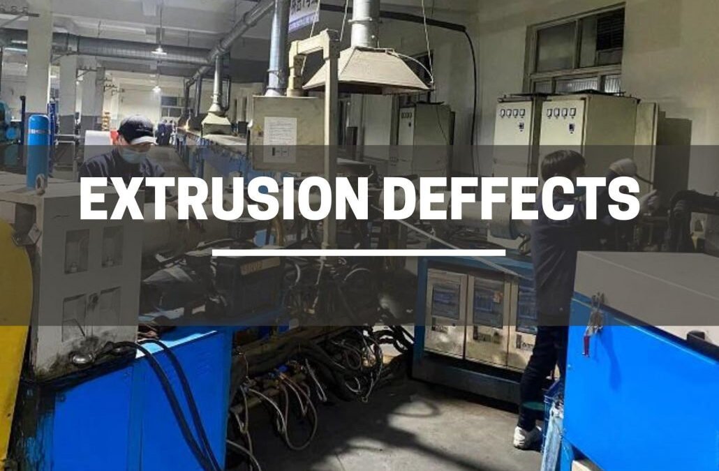 What are the most common defects in plastic extrusion, and how can they be prevented?