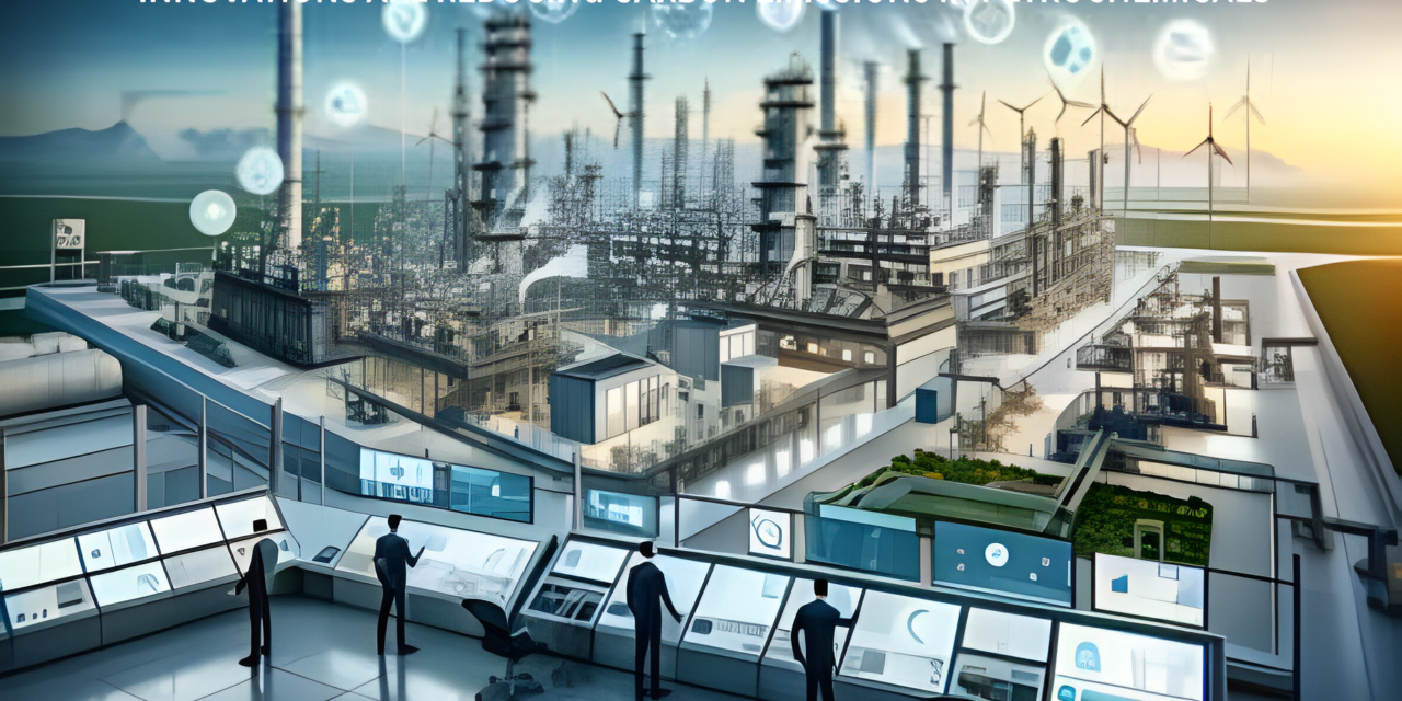 What innovations are reducing carbon emissions in petrochemicals?