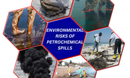 What are the environmental risks of petrochemical spills?