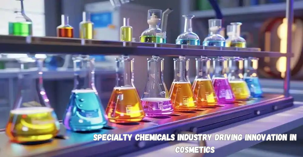 How is the specialty chemicals industry driving innovation in cosmetics?