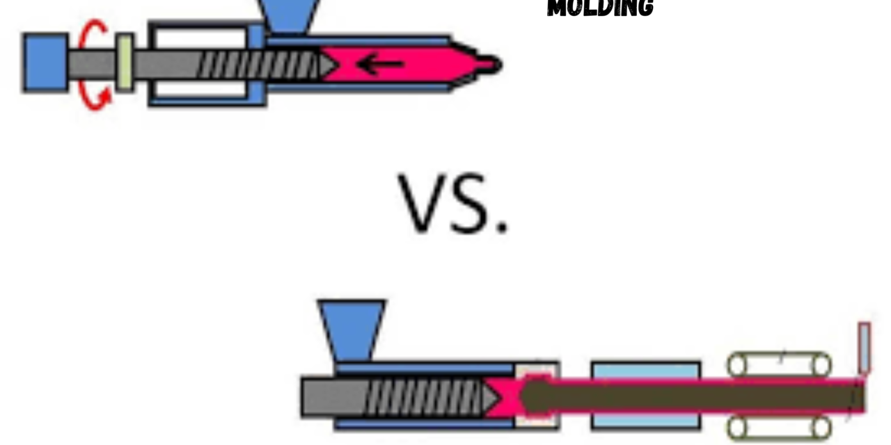 How does plastic extrusion compare to injection molding?