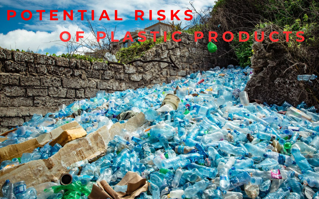 What are the potential risks of plastic products in terms of human health?