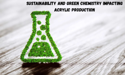 How are sustainability and green chemistry impacting acrylic production?